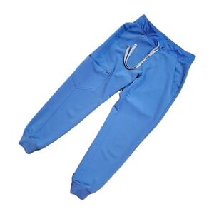 FIGS Women's Zamora Scrub Jogger Pants XS/P Petite Ceil Blue